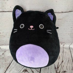 Squishmallows Autumn The Black Cat 8” Purple Halloween Soft Plush KellyToy